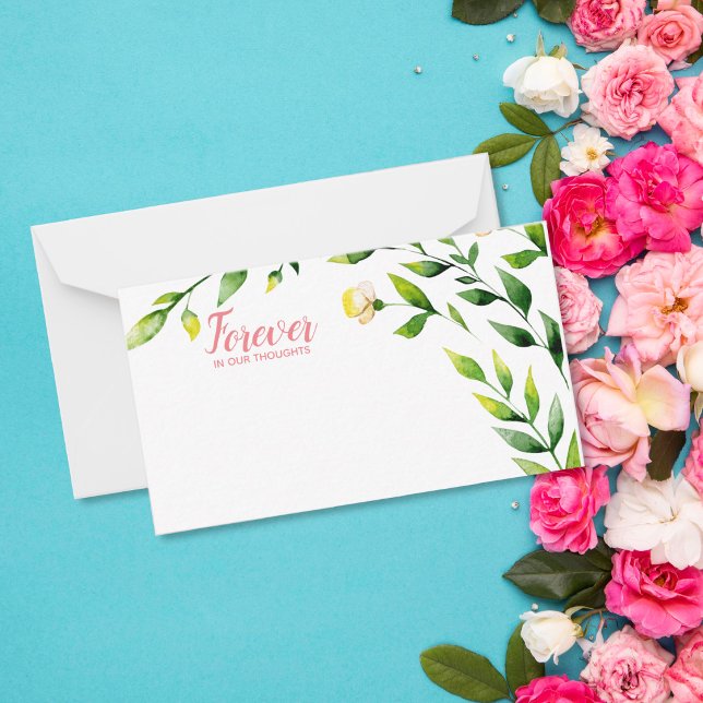 Forever in our Thoughts heart  florist card (Creator Uploaded)