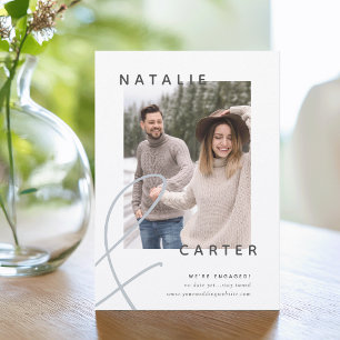 Forever Joined Modern Photo Engagement Announcement