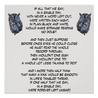 FOREVER LEFT UNSAID POSTER