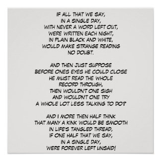 FOREVER LEFT UNSAID POSTER