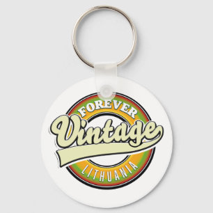 Forever lithuania vintage logo. key ring