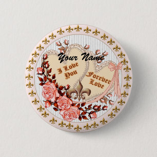 Forever Love 6 Cm Round Badge