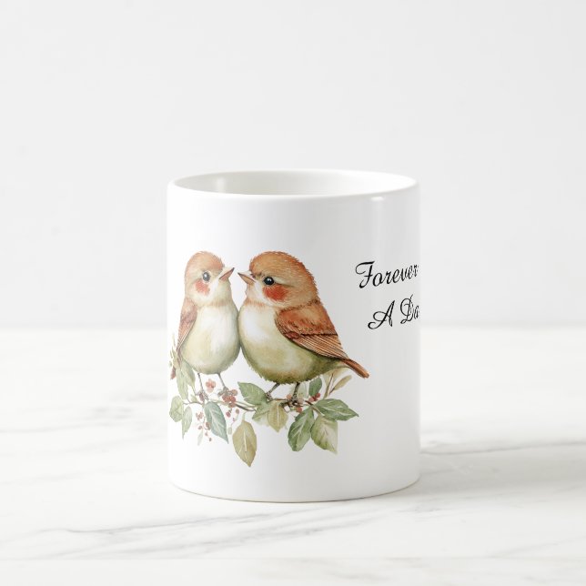 Forever Love Birds Coffee Mug (Center)