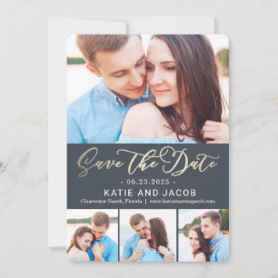 Forever Love Collage Wedding Save The Date Card