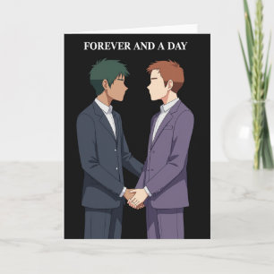 Forever Love Grooms Wedding Card