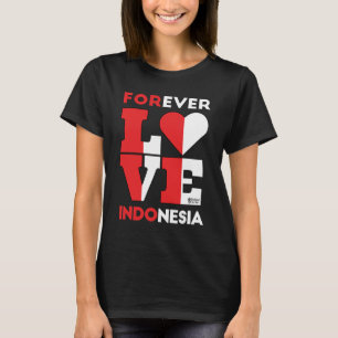 Forever Love Indonesia Women Black T-Shirt