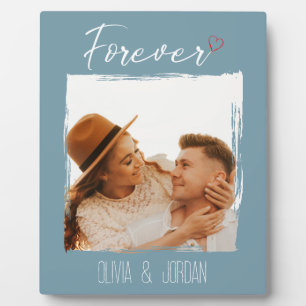 'Forever Love' Name Loveheart Photo Plaque