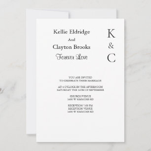 Forever Love Wedding Invitation