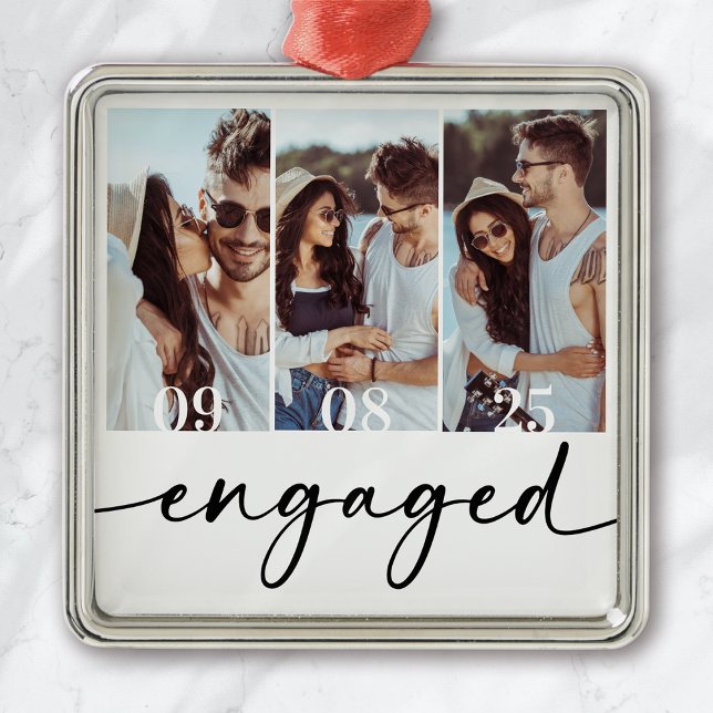 Forever Love Wedding Photos Keepsake Metal Tree Decoration (Creator Uploaded)