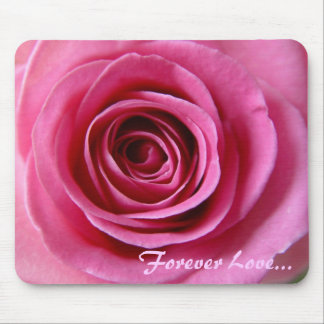 Forever Love with Rose Mouse Pad