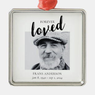 Forever Loved Custom Memorial Photo Ornament