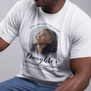 Forever Loved Daughter   Photo Memorial T-Shirt