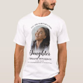 Forever Loved Daughter | Photo Memorial T-Shirt (Front)
