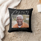 Forever Loved Editable Colour Custom Throw Pillow