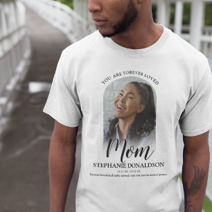 Forever Loved Mum   Photo Memorial T-Shirt