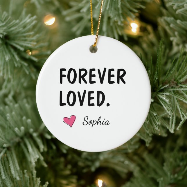 Forever Loved Personalised Daughter Gift Ceramic Tree Decoration (Tree)