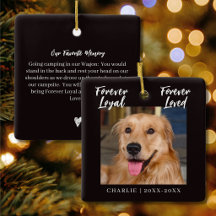 Forever Loyal Forever Loved Pet Memorial Photo