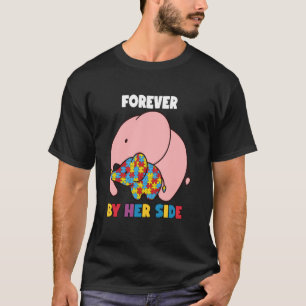Forever Mother Daughter Autistic Girls Autism Awar T-Shirt