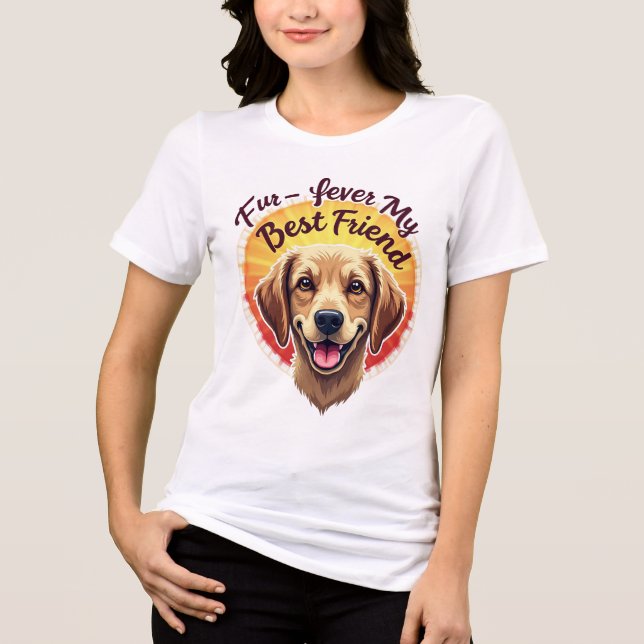 Forever My Best Friend Dog Lover Tri-Blend Shirt (Front)
