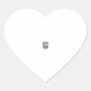 Forever My Dad Vintage Engraving Father’s Day Shir Heart Sticker