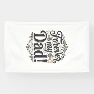 Forever My Dad Vintage Lettering Shirt Design_1 Banner