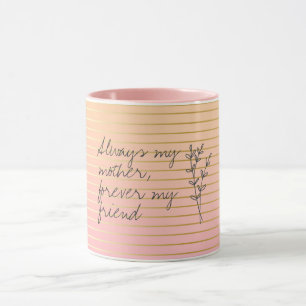 Forever My Friend Mothers Gift Gradient Stripes Mug
