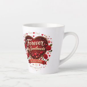 Forever My Sweethearts 2026 – Best Parents Ever  Latte Mug