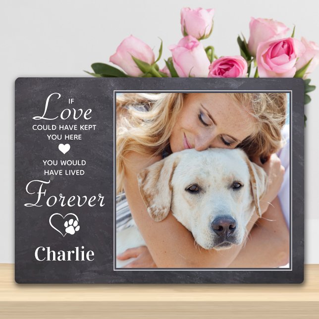 Forever Personalised Dog Loss Pet Memorial Photo Plaque (Creator Uploaded)