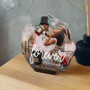 Forever Personalised Wedding or Anniversary Photo Block