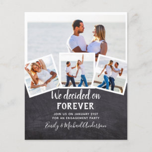 FOREVER Photo Engagement Party Invitations BUDGET Flyer