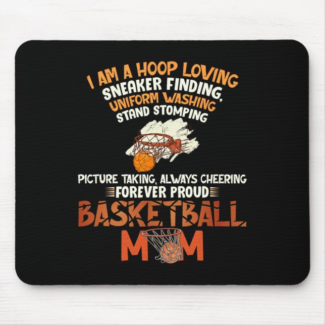 Forever Proud Bysketbyll Mum  Mouse Pad (Front)