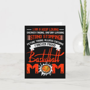 Forever Proud Bysketbyll Mum T Card