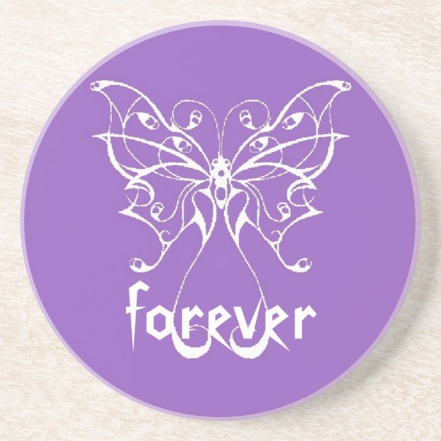 forever purple butterfly coaster (Front)