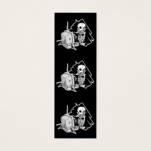 forever skeleton on hold tech support bookmark