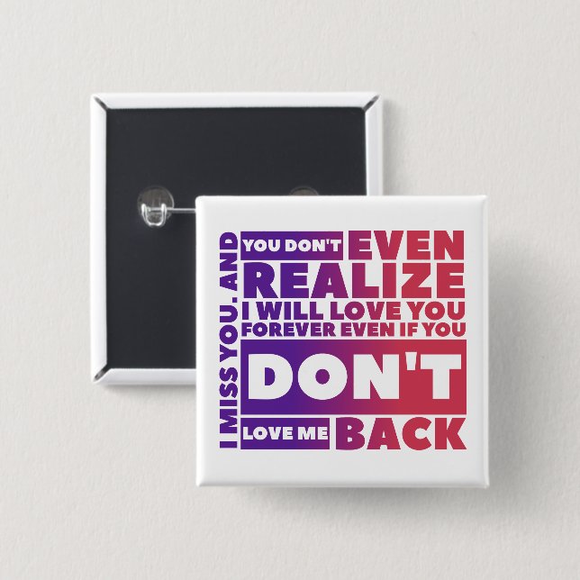 Forever - Square Button (Front & Back)