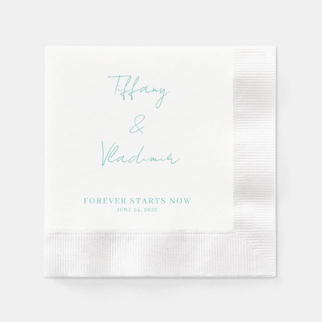 Forever Starts Now Napkins (Front)
