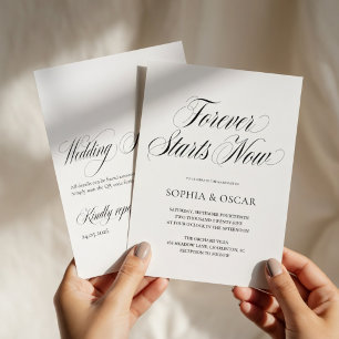 Forever Starts Now Wedding Invitation Set 