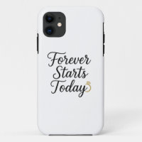 Forever Starts Today - Romantic Wedding Quote Tee