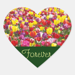 Forever stickers Spring Love Tulip Flowers Heart