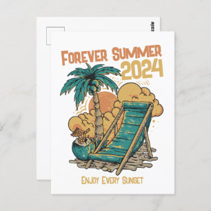 Forever Summer 2024 - Enjoy Every Sunset Postcard