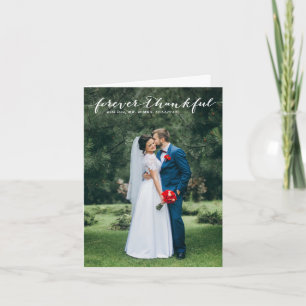 Forever Thankful Hand Lettered Vertical Thank You