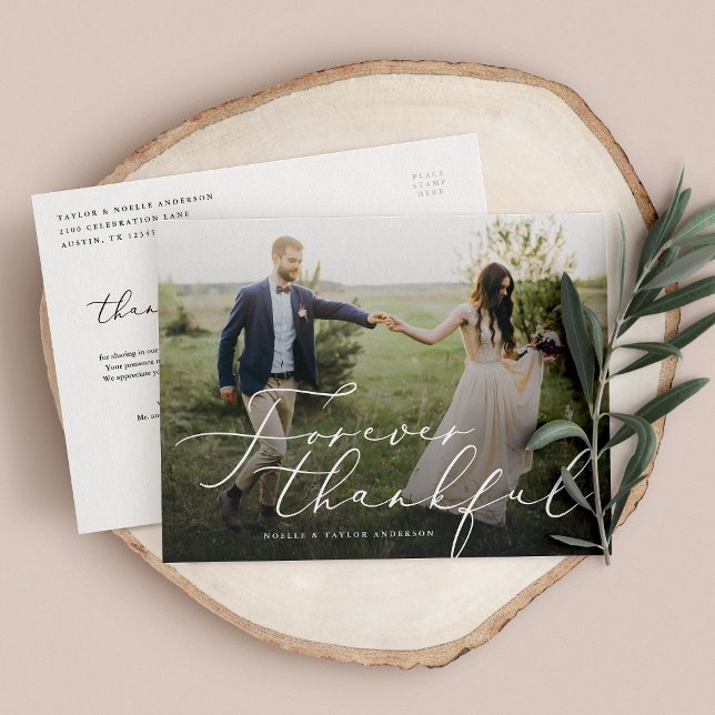 Forever Thankful Thank You Postcard (Creator Uploaded)