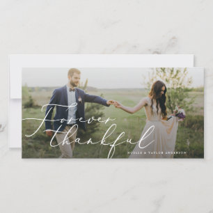 Forever Thankful Wedding Thank You Card