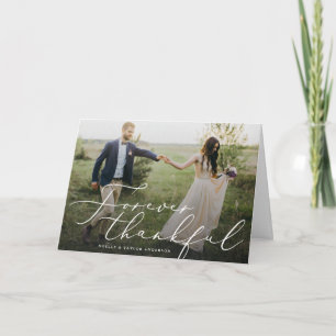 Forever Thankful Wedding Thank You Card