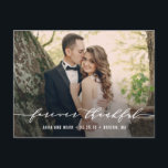 Forever Thankful Wedding Thank You Postcard<br><div class="desc">Sending out your thank you note will be a breeze with this chic and stylish thank you postcard. Visit our designs showroom at WWW.BERRYBERRYSWEET.COM</div>