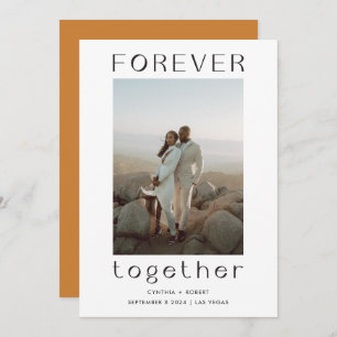 Forever Together Bronze Wedding Announcement