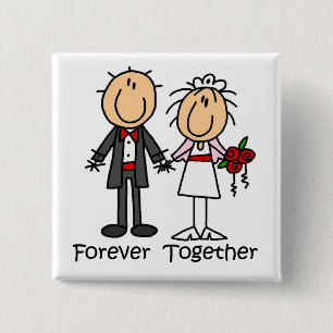 Forever Together T-shirts and Gifts 15 Cm Square Badge