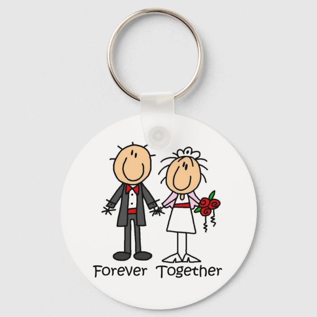 Forever Together T-shirts and Gifts Key Ring (Front)