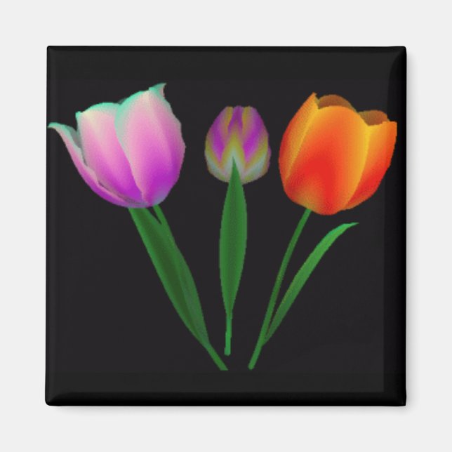 Forever Tulips Magnet (Front)