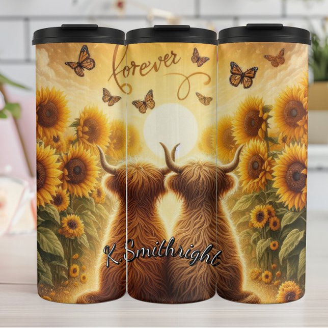 Forever Two Cows Back Thermal Tumbler (Creator Uploaded)